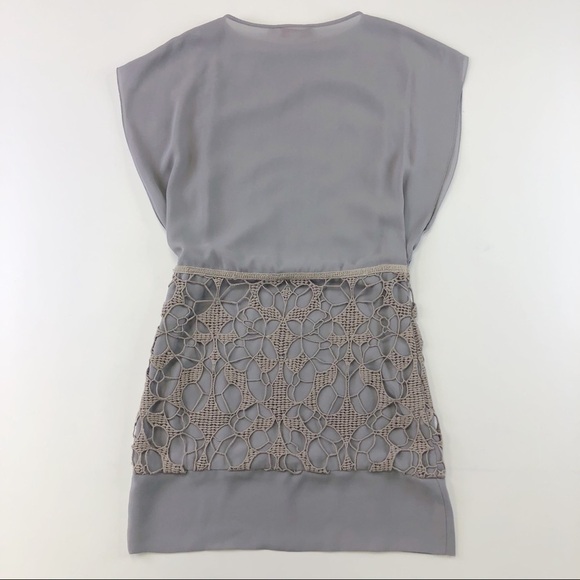 SEE By Chloe Lavender Grey Lace Panel Dress Size 0/2 - Picture 8 of 8